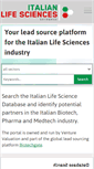 Mobile Screenshot of italianlifesciences.com